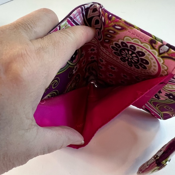 Vera Bradley Wallet In Pink, Green and Brown - Picture 11 of 11